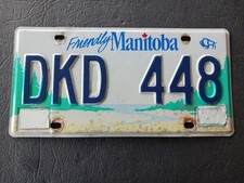 2005 Friendly Manitoba Canada License Plate DKD 448 picture