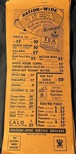1930s NATION-WIDE Grocers lg Grocery Mailer Cigarettes Coffee Tea NY NRA Vtg picture
