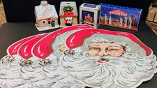 Holiday Decorations- Vintage 1980s/1990s Christmas Tabletop Collection Lot picture