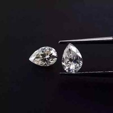 2 Ct Certified Natural Pear Cut White Diamond D Grade VVS1 +1 Free Gift picture