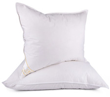 [SET OF 2] Organic Club Square Camel Wool Pillow All Season Bed Pillow 27x27