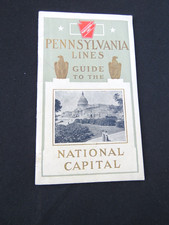 1920's Pennsylvania Railroad Lines Booklet Guide To National Capital Washington picture
