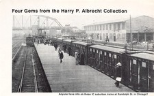 Illinois Central Randolph St Chicago Suburban Platform Albrecht Set Mag Excerpt picture
