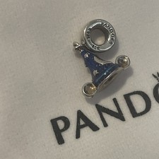 Disney Parks Fantasia Sorcerer Mickey Hat Disney x Pandora Charm 925 picture