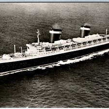 c1950s SS America  RPPC Steamship Info Real Photo Newport News Ship Postcard A98 picture