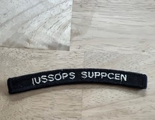 VTG U.S Navy Military Iussops Suppcen Rocker Tab Patch picture