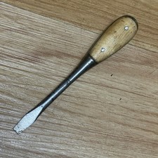 Vintage Irwin? 6” Perfect Wood Handle Slotted Screwdriver Flathead picture