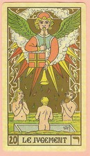 Judgement, Major Arcana 20, Single Swap Tarot Card, Symbolic Wirth - Near Mint picture