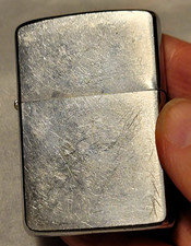 Vintage Zippo Windproof Pocket Lighter, Made Between 1953 And 1967, PAT. 2517191 picture