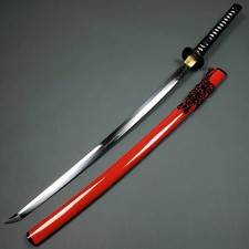 Musashi Silver Shirakawa Gunome Hamon Pattern Hand Forged Katana Sword picture
