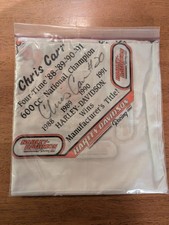 Vintage Chris Carr #20 Signed Harley Davidson Racing Bandana AMA 600 Champion picture