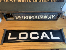 26X5 WIDE FONT NY NYC IRT SUBWAY ROLL SIGN LOCAL URBAN TRANSIT COLLECTIBLE ART picture