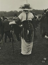 1913 Fashion House Models, Paris Racecourse Photo by Seeberger Freres ART DECO picture