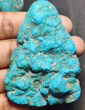 Buy Blue Turquoise Rough Slice cabochon Mineral Crystal 248 Ct picture