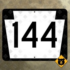 Pennsylvania Route 144 highway road sign Bellefonte High Plateau Byway 20x16 picture