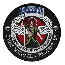 Saint Michael - Patron Saint of Paratroopers Embroidered Patch - 4 1/2
