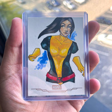 2026 Topps Chrome Marvel Kitty Pryde Sketch 1/1 Fresa picture