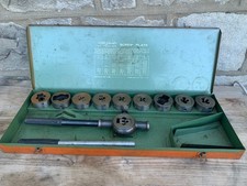 Greenfield Little Giant Vintage Adjustable Die Screw Plate 11 Pc Tap & Die picture