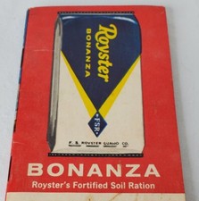 Vtg Farmers Memo Book Bonanza Fertilizer Advertisement Promo Farming 66 VA USA  picture