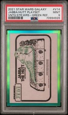 2021 Topps Star Wars Galaxy Chrome Vintage Jabba The Hutt Green /99 #V-14 PSA 10 picture