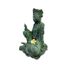 Goddess  Kwan Yin Statue Vintage Style Handcrafted In Indonesia 17