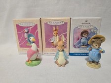 Hallmark Beatrix Potter Ornaments Peter Rabbit Tom Kitten Jemima Puddleduck picture