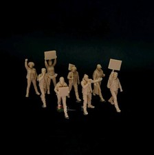 1/72 1/87 1/64 Citizens’ Protests And Demonstrations 8pcs Soldier Unpainted picture