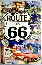 Historic Route 66 With Multi Pictures Playing Cards picture