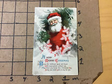 Vintage Early pOST CARd: 1912 - SANTA -- International Art Publ co 1459 picture