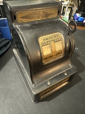 Vintage Uncle Sam's Dime Register Mechanical Coin Bank by Durable Toy Co. WORKS picture