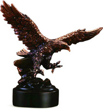 Bronze Finish Flying American Eagle Statue - Sculpture picture