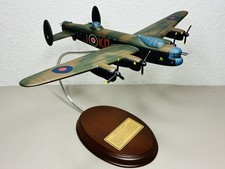 Avro Lancaster WWII RAF Bomber Display Model Airplane Wood Stand  picture