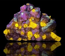 122 Carats Fluorescent Full Terminated Apatite Crystals Feltspar, Skardu Pak. picture