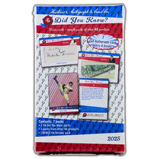 2025 Historic Autographs Did You Know Hobby Box Sealed Cut Auto 1:4 Boxes picture