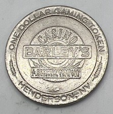 Barley’s Casino & Brewing Company Henderson Nevada NV $1 Slot Gaming Token 1995 picture
