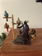austrian bronze parrot trainer, perfect condition….so detailed picture