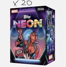 2026 TOPPS NEON MARVEL VALUE BLASTER BOX (35 Cards) Disney *LOT OF 20* picture