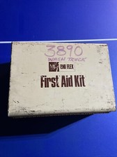 Vintage Msco Uni/Flex Division First Aid Kit Metal Latching Box Contents LARGE picture