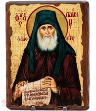 Wooden Icon of Saint Paisios of Mount Athos Икона Паисий Святогорец 5