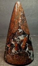 727g Pilot Knob MO Brecciated Rhyolite Jasper Polished Cone Magnetic KeepsCache picture