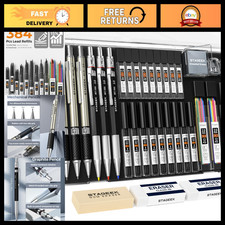 34PCS Mechanical Pencil Set with Case, 0.5mm, 0.7mm, 0.9mm & 3PCS 2mm Pencils picture