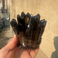 500g+ natural Smokey Cluster Quartz Crystal Mineral Specimen reiki Healing 1pc picture