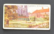 1917 John Player's Shakespearean Series Cigarette Card #16 New Place, Stratford picture