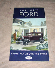 Original 1930 The New FORD Foldout Brochure - Form # 57,  11-10-30 picture
