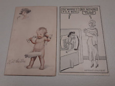 Vintage Postcard Lot Of 2 Different Humorous Comedy Olive Sheahan Early 1900 picture