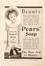 1909 Pears' Soap Doctor's Point Of View Advertisement Beauty Aid Antique Hygiene picture
