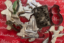 $1 & UP VINTAGE COOKIE CUTTERS CUTTER METAL BUILD YOUR  LOT HALLOWEEN CHRISTMAS picture