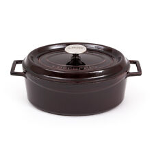LAVA Enameled Cast Iron Oval Dutch Oven Pre-Seasoned Cookware 4.9 Qt picture
