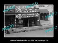 OLD LARGE HISTORIC PHOTO OF GOOMALLING WESTERN AUSTRALIA THE NEWS AGENCY c1930 picture