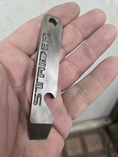 Strider  Pocket  knife Edc Pry Bar Solid Brass  Custom Laser Engraved  picture
